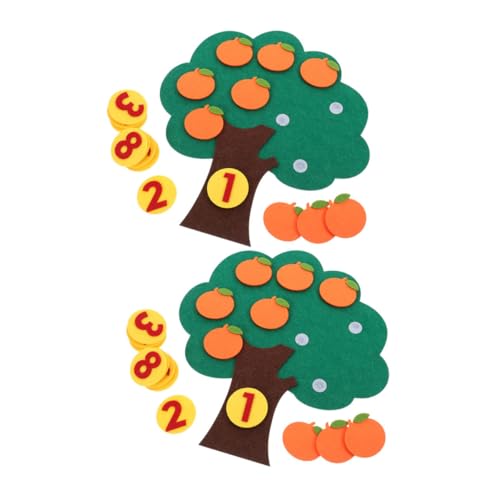 TOYANDONA 2 Sätze Kindergarten Lernspielzeug Filz Orangenbaum Zahlen Puzzle Interaktives Vorschulspielzeug für Frühe Mathematik und Zahlenlernen Jungen Mädchen TOYANDONA 2 Sätze Kindergarten Lernspielzeug Filz Orangenbaum Zahlen Puzzle Interaktives Vorschulspielzeug für Frühe Mathematik und Zahlenlernen Jungen Mädchen von TOYANDONA