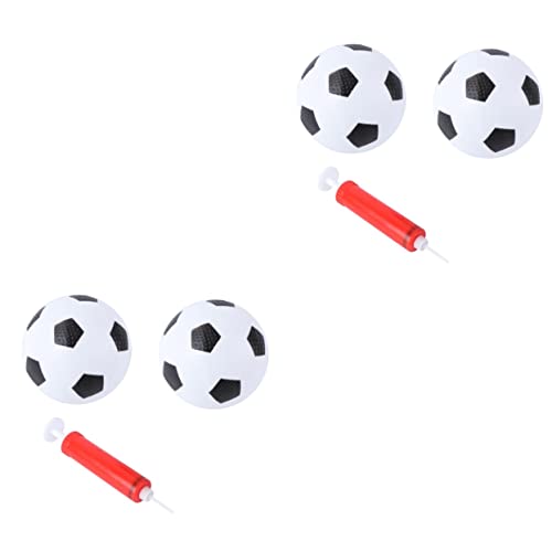 TOYANDONA 2 Sätze Mini-Fußball für Kinder Mini-Fußbälle für Kinder Sportspielball Mini-Basketball kleine Fußbälle Spielzeug für Kinder kinderspielzeug Fußballspielzeug Kinder fußball rot von TOYANDONA