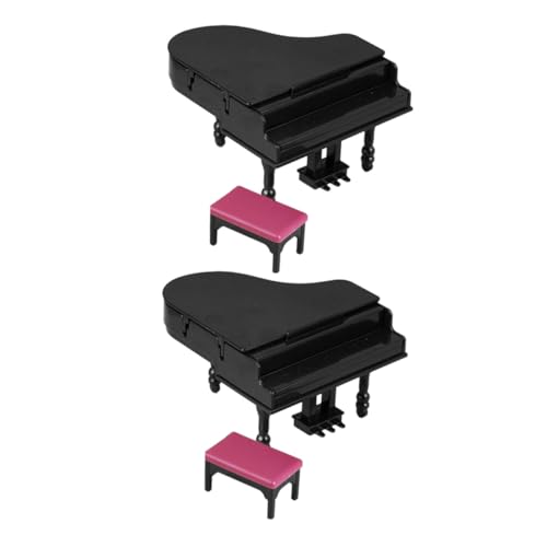 TOYANDONA 2 Sätze Miniatur Puppenhaus Klavier mit Hocker Detailgetreues Upright Piano Modell Kreative Partygeschenke Präzise Handarbeit für DIY Dekoration und Sammler TOYANDONA 2 Sätze Miniatur Puppenhaus Klavier mit Hocker Detailgetreues Upright Piano Modell Kreative Partygeschenke Präzise Handarbeit für DIY Dekoration und Sammler von TOYANDONA