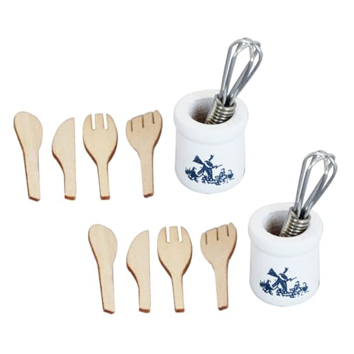 TOYANDONA 2 Sätze Miniaturküchenset Puppenhaus Küche Puppenhaus-kochgeschirr Küchenzubehör Für Puppenstuben Mini-puppenhausmöbel Tell Vor, Zu Hölzern TOYANDONA 2 Sätze Miniaturküchenset Puppenhaus Küche Puppenhaus-kochgeschirr Küchenzubehör Für Puppenstuben Mini-puppenhausmöbel Tell Vor, Zu Hölzern von TOYANDONA