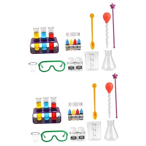 TOYANDONA 2 Sätze Spielzeug Anzug für Kinder vergrößern Experimente für Kinder Pflanzen-Kits Lupen für Chemie für Kinder Chemie Kinder Labor-Experiment-Kit Stammprojekt für Kinder Abs von TOYANDONA