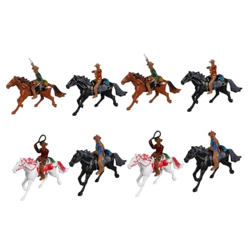 TOYANDONA 2 Sets Western-pferdemodelle Pferdespielzeug Realistische Tierfiguren Charaktermodelle Spielfiguren Modelle Dekorationsset Spielfiguren Spielzeugpferdeset Spielfiguren von TOYANDONA