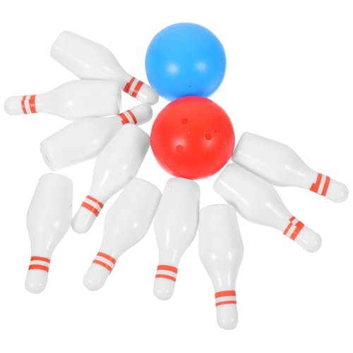 TOYANDONA 2 Sätze -bowlingkugel Miniatur Dinge Blase Mini-Modell Mini-hausverzierung Mini-hausversorgung Mini-Bowling-verzierung Kleines Hauszubehör Verzierung Bowling Harz von TOYANDONA