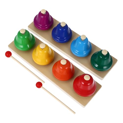 TOYANDONA Sensorische Entwicklung Spielzeug Kinder Musik Percussion Glocken Hand Glocke Set Für Kleinkinder von TOYANDONA