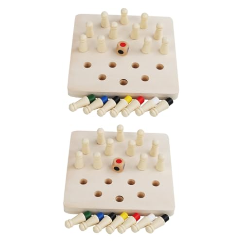 TOYANDONA 2 Sets Memory Spielzeuge Memory Matching Brettspiel Memory Schach Kreatives Schachspielzeug Interaktiv Passendes Spielzeug Logiktraining Schachbrettspiele Für Kinder von TOYANDONA