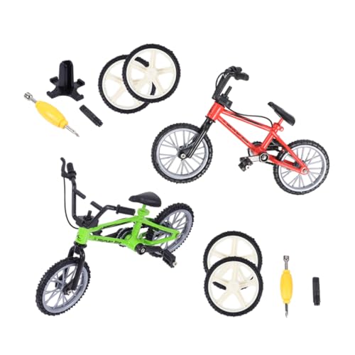 TOYANDONA 2 Sets Mini Finger Bike Modell Finger Für Bewegung Desk Game Pädagogisches Für Jungen Freizeit Und Lernspielzeug + von TOYANDONA