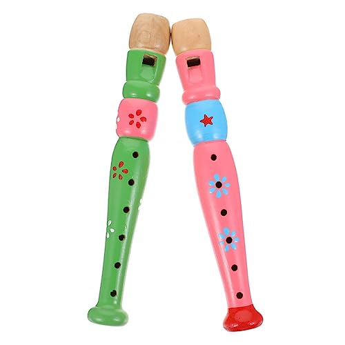 TOYANDONA 2pcs Holz Spielzeug Für Jungen Und Mädchen Musical Instruments Holz Klarinette Instrument Spielzeug Für Kinder von TOYANDONA