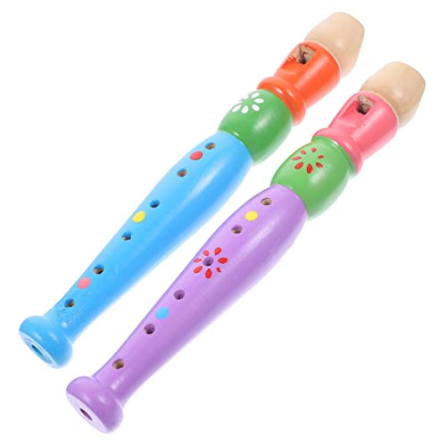 TOYANDONA 2 Stück 6 Loch Piccolo Kindermusikinstrumente Professionelle Für Kinder Lernspielzeug Konzertflöte Musikspielzeug Für Kinder Flötenreinigungsset Kindermusikflöte von TOYANDONA