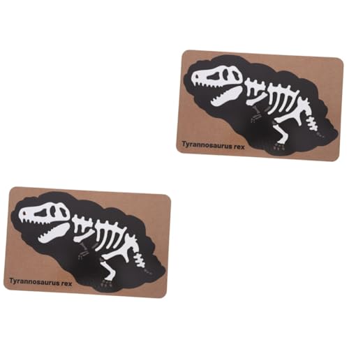 TOYANDONA 2 Stück Dinosaurier Fossil Puzzle Interessantes Kinderspielzeug Dinosaurier Stein Puzzle Holz Puzzle Spielzeug Dinosaurier Skelette Puzzle Dinosaurier Fossil Skelett von TOYANDONA