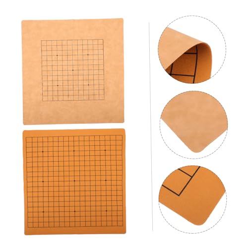 TOYANDONA 2 Stück Gobang Schachbrett Faltbare Doppelseitige Pu Leder Spielbretter Felder Einfaches Tragbares Go Brettspiel für Reisende und Anfänger Zufällige Farbe Zufällige Farbe TOYANDONA 2 Stück Gobang Schachbrett Faltbare Doppelseitige Pu Leder Spielbretter Felder Einfaches Tragbares Go Brettspiel für Reisende und Anfänger Zufällige Farbe Zufällige Farbe von TOYANDONA