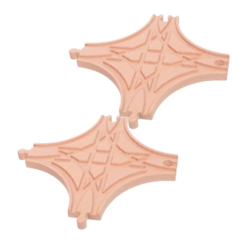 TOYANDONA 2 Stück Holz Eisenbahn Gleisverbinder Mehrfach-weichen Erweiterung für Holz Zugschienen Spielsets Robuste Holzkonstruktion Nahtlose Verbindung für Kreative Eisenbahn Spiele TOYANDONA 2 Stück Holz Eisenbahn Gleisverbinder Mehrfach-weichen Erweiterung für Holz Zugschienen Spielsets Robuste Holzkonstruktion Nahtlose Verbindung für Kreative Eisenbahn Spiele von TOYANDONA