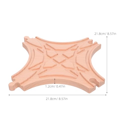 TOYANDONA 2 Stück Holz-Eisenbahnschienen-Verbindungsstücke: Mehrweg-Schienen-Erweiterungsstücke für Holzeisenbahn- und Spielzeugeisenbahn-Spielsets für Kleinkinder und Kinder-Aktivitäten TOYANDONA 2 Stück Holz-Eisenbahnschienen-Verbindungsstücke: Mehrweg-Schienen-Erweiterungsstücke für Holzeisenbahn- und Spielzeugeisenbahn-Spielsets für Kleinkinder und Kinder-Aktivitäten von TOYANDONA