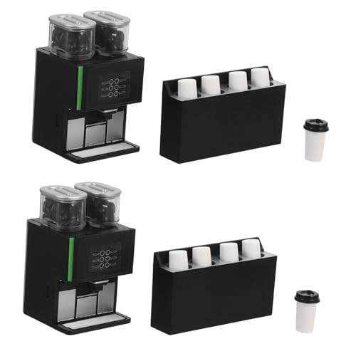 TOYANDONA 2 Stück Modell Einer Mini-Kaffeemaschine Puppenstuben-Kaffeemaschine Miniaturdekoration Kaffeehausmodell Miniaturspielzeug Puppenhausküche Plastik Schwarz TOYANDONA 2 Stück Modell Einer Mini-Kaffeemaschine Puppenstuben-Kaffeemaschine Miniaturdekoration Kaffeehausmodell Miniaturspielzeug Puppenhausküche Plastik Schwarz von TOYANDONA