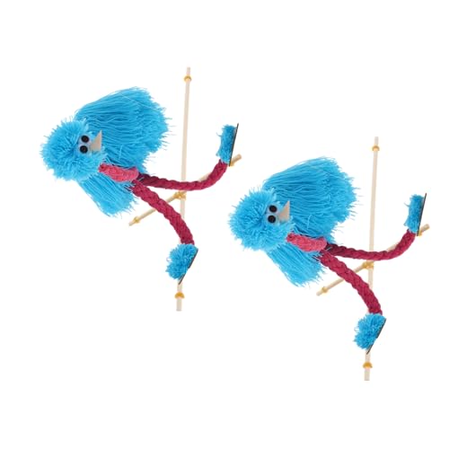 TOYANDONA 2 Stück Plüsch-strauß Marionetten aus Holz Handliche Weiches Material Langlebig für Puppentheater Geburtstagsfeiern und Motorische TOYANDONA 2 Stück Plüsch-strauß Marionetten aus Holz Handliche Weiches Material Langlebig für Puppentheater Geburtstagsfeiern und Motorische von TOYANDONA