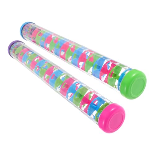 TOYANDONA 2 Stück Regenmacher Spiral-Rainstick aus Stabilem Kunststoff Sensorisches Musikspielzeug für Kleinkinder Fördert Frühe Musikkognition und Motorische Entwicklung für TOYANDONA 2 Stück Regenmacher Spiral-Rainstick aus Stabilem Kunststoff Sensorisches Musikspielzeug für Kleinkinder Fördert Frühe Musikkognition und Motorische Entwicklung für von TOYANDONA