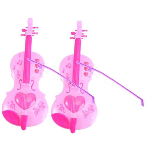 TOYANDONA 2 Stück Simulierte Musik Violine Spielzeug Mini Musik Performance Instrument Für Kinder Kinder Violine Spielzeug von TOYANDONA