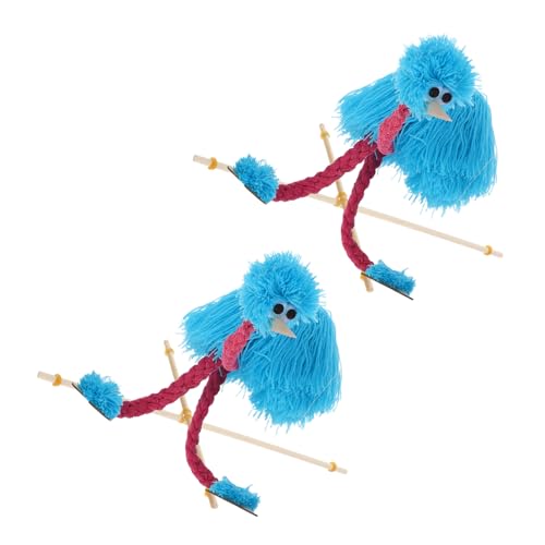 TOYANDONA 2 Stück Teiliges Marionetten- Weiches Plüsch-Ostrich-tierpuppe mit Zugfaden Fördert Feinmotorik und Hand-Augen-koordination Langlebiges Holz-plüsch-Material für Puppenspiele und TOYANDONA 2 Stück Teiliges Marionetten- Weiches Plüsch-Ostrich-tierpuppe mit Zugfaden Fördert Feinmotorik und Hand-Augen-koordination Langlebiges Holz-plüsch-Material für Puppenspiele und von TOYANDONA
