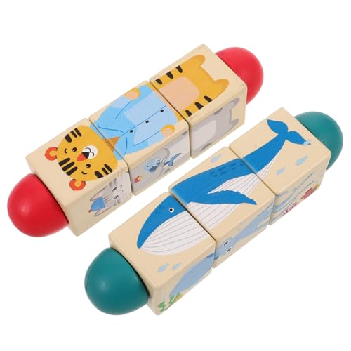 TOYANDONA 2 Stück Teiliges Montessori Lernspielzeug Drehbares Tierpuzzle Farbenfrohes Holzspielzeug Frühe Bildung Motorische Entwicklung Sensorisches Lernspielzeug TOYANDONA 2 Stück Teiliges Montessori Lernspielzeug Drehbares Tierpuzzle Farbenfrohes Holzspielzeug Frühe Bildung Motorische Entwicklung Sensorisches Lernspielzeug von TOYANDONA