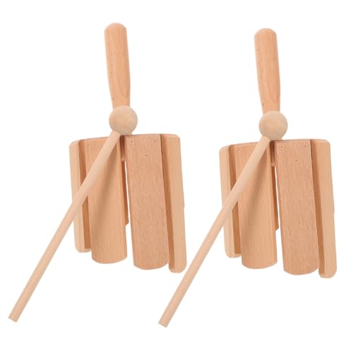 TOYANDONA 2 Stück Teiliges Orff Holzmusikinstrument mit Klang Montessori Rhythmusspielzeug für Kleinkinder Sicheres Naturholz mit Glatten Kanten Vielseitig für Frühe Musikbildung und TOYANDONA 2 Stück Teiliges Orff Holzmusikinstrument mit Klang Montessori Rhythmusspielzeug für Kleinkinder Sicheres Naturholz mit Glatten Kanten Vielseitig für Frühe Musikbildung und von TOYANDONA