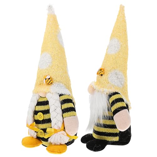 TOYANDONA 2 Stück Teiliges Plüsch geschenkset Bee Festival Gnom Puppe mit Gesichtslosem Design Hautfreundlich Dekorativ für Jubiläum Mädchen Sommerparty und Hochzeitsfeier TOYANDONA 2 Stück Teiliges Plüsch geschenkset Bee Festival Gnom Puppe mit Gesichtslosem Design Hautfreundlich Dekorativ für Jubiläum Mädchen Sommerparty und Hochzeitsfeier von TOYANDONA