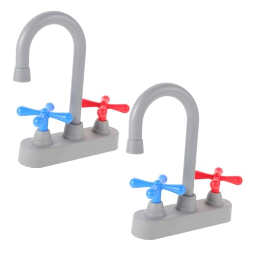 TOYANDONA 2 Stück Teiliges Spielküchen Wasserhahn Realistischer Kinderspielzeug Wasserhahn mit Ergonomischem Design Sichere Küchenarmatur zum Rollenspiel für Jungen und Mädchen Fördert TOYANDONA 2 Stück Teiliges Spielküchen Wasserhahn Realistischer Kinderspielzeug Wasserhahn mit Ergonomischem Design Sichere Küchenarmatur zum Rollenspiel für Jungen und Mädchen Fördert von TOYANDONA