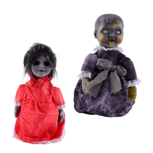 TOYANDONA 2 Stücke Halloween Heikles Halloween Plüsch Halloween Dekorationen Halloween Geist Ornamente Kunststoff von TOYANDONA