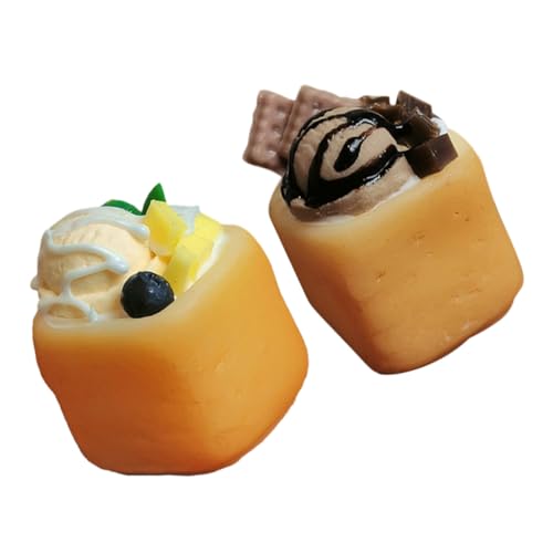 TOYANDONA 2 Stücke Mini -dessertspielzeug Eiscreme Mini Kochutensilien Für Puppenstuben Küchenzubehör Für Puppenstuben Winziges EIS Food Dekoration Für Harz TOYANDONA 2 Stücke Mini -dessertspielzeug Eiscreme Mini Kochutensilien Für Puppenstuben Küchenzubehör Für Puppenstuben Winziges EIS Food Dekoration Für Harz von TOYANDONA