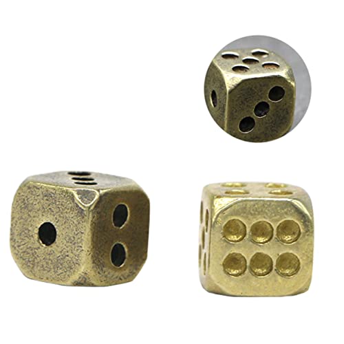 TOYANDONA 2stücke Spielwürfel Aus Reinem Kupfer Und Messing Abgerundete Ecken Bar-spielwerkzeug Club-würfel Für Würfelspiele Zufälliger Stil TOYANDONA 2stücke Spielwürfel Aus Reinem Kupfer Und Messing Abgerundete Ecken Bar-spielwerkzeug Club-würfel Für Würfelspiele Zufälliger Stil von TOYANDONA