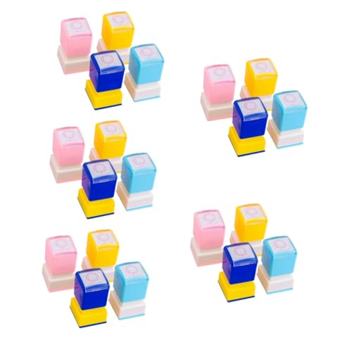 TOYANDONA 20 STK Stempeluhr für Kinder Spielset für Kinder Stempel für Kinder Geschenke Spielzeug Briefmarken für Kinderuhren Kinder Uhr Stempel Macaron Siegel ermutigen Dichtungen Student von TOYANDONA