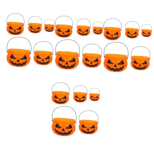 TOYANDONA 20 Stk Kürbis Eimer Spielzeugkorb Halloween-Süßigkeitshalter Schmuckkorb Kürbistopf Halloween Party Deko geschenkverpackung Kürbis-Süßigkeiten-Eimer Party-Süßigkeiten-Eimer Abs von TOYANDONA