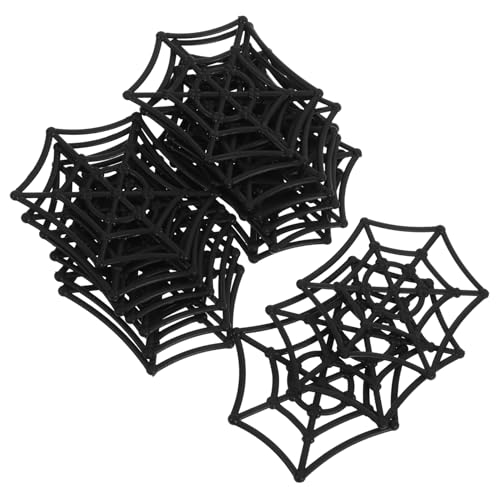 TOYANDONA 20 Stück Halloween Spinnennetz Dekoration Kunststoff Hängende Ornamente Für Gruselige Partys Ideale Requisiten Für Halloween Dekoration Und Festlichkeiten von TOYANDONA