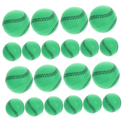 TOYANDONA 20 Stück Schaumstoff Baseball Basebälle Spielball Baseballball Kinder Baseball Spielzeug Softball Trainingsbälle Lustiges Ball Spielzeug Training Kleines Baseball Softball von TOYANDONA