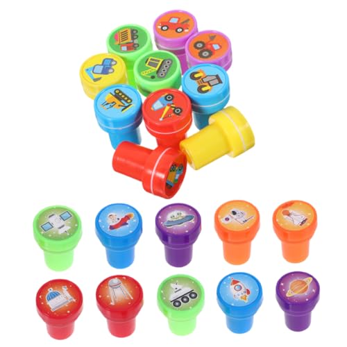 TOYANDONA 20 Stück Teiliges Stempelset mit Weltraum und Baumaschinenmotiven Kreatives Partyzubehör für Kindergeburtstage und Klassenzimmerpreise Interaktives für Fantasie und TOYANDONA 20 Stück Teiliges Stempelset mit Weltraum und Baumaschinenmotiven Kreatives Partyzubehör für Kindergeburtstage und Klassenzimmerpreise Interaktives für Fantasie und von TOYANDONA