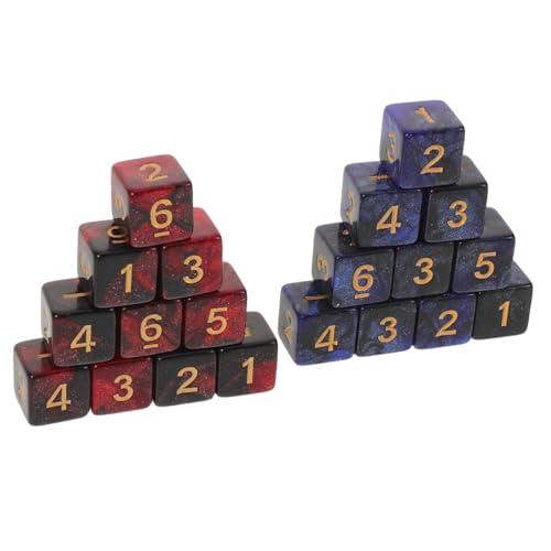 TOYANDONA 20 Stück Teiliges Würfelset Zweifarbige Acrylwürfel mit Glitzereffekt Ersatz-dice für Brettspiele und Rollenspiele Langlebig Kompakt für Tabletop und Lernspiele TOYANDONA 20 Stück Teiliges Würfelset Zweifarbige Acrylwürfel mit Glitzereffekt Ersatz-dice für Brettspiele und Rollenspiele Langlebig Kompakt für Tabletop und Lernspiele von TOYANDONA