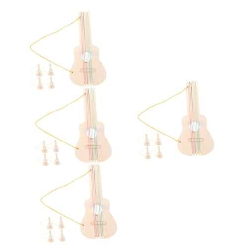 TOYANDONA 20 Teiliges DIY Gitarren Set Mit Doodle Zeichnung DIY E Gitarren Set Unvollendetes Gitarren Set Unvollendete E Gitarre Unvollendete Kinderinstrumente Spielzeug Unvollendetes von TOYANDONA