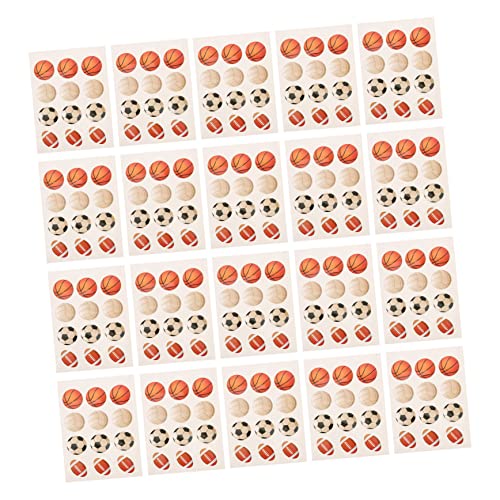 TOYANDONA 200 Blatt Aufkleber Basketball-Dekorationen Planer dekorative Abziehbilder Baseball-Dekor Scrapbooking Sticker Scrapbook Stickers Scrapbook-Dekor Einrichtung zum Thema Sport Papier von TOYANDONA