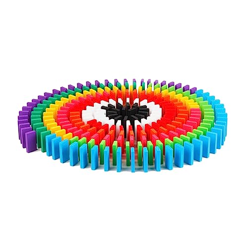 TOYANDONA 200 STK Holzbausteine Domino-Spiel Pädagogisches Spielspielzeug Pädagogisch-technisches Spielzeug Kinder Intelligentes Spielzeug Dominosteine ​​stapeln Gebäude Lernspielzeug Bambus von TOYANDONA