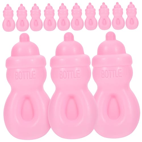 TOYANDONA 20St Babyflasche für kinderspielzeug puppenzubehör Toys for Kid Toys spielzeuge Simulation Flaschenspielzeug Puppenfutterflasche Plastik Rosa von TOYANDONA