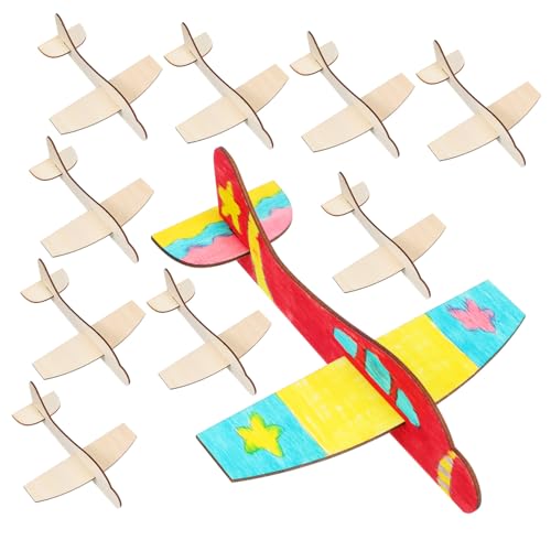 TOYANDONA 20St Leere Holzflugzeuge bastelkasten handystativ Flugzeugmodellbausätze Bausatz Papierflieger Ebene Bi Puzzlematte Werkzeug Flugzeugmodell zusammenbauen leeres Flugzeugspielzeug von TOYANDONA