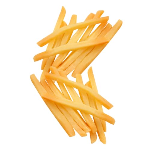 TOYANDONA 20St Pommes-Modell simulierte Pommes Frites Tu so, als würdest du Pommes Frites Spielen Küchensimulation Spielzeug Fast Food Dekoration realistische Essensrequisiten Prop Essen PVC von TOYANDONA