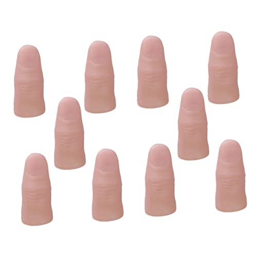 TOYANDONA 20St gefälschter Finger Tipps Tricks Hände Nägel Zehe Maniküre Fake Finger fingerpuppen-Set Fingerabdeckungen mocks Finger Puppets Simulation Fingerspielzeug Streichspielzeug Vinyl von TOYANDONA