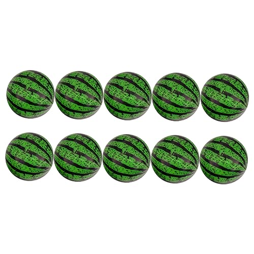 TOYANDONA 20st Hüpfender Ball Springender Ball Der Wassermelone Flummi Hüpfball Wassermelone Wassermelonen-hüpfbälle Green Plastik von TOYANDONA