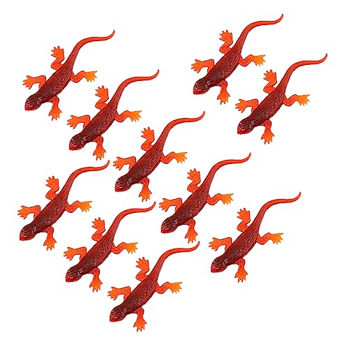 TOYANDONA 20st Partyspielzeug Realistische Geckofiguren Party-trickspielzeug Simulation Gecko- Partygeschenke Simulations-Gecko Plastik Halloween-Trick-Requisiten PVC von TOYANDONA