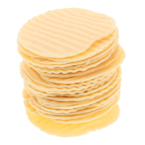 TOYANDONA 20st Simuliertes Kartoffelchip-Modell Brathähnchen-Modell Realistische Lebensmittel-Requisiten Realistisches Snackmodell Küchen-Display-Requisite Lebensechte Essensrequisiten PVC von TOYANDONA