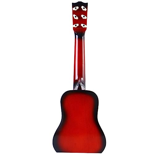 TOYANDONA 23 Kinder Gitarre Kindergitarre für Mädchen Ukulele-Gitarre für Kinder Kinder-Ukulele-Spielzeug Spielzeug Gitarre kinderinstrumente Kinder musikinstrumente Holzgitarre Hölzern rot von TOYANDONA