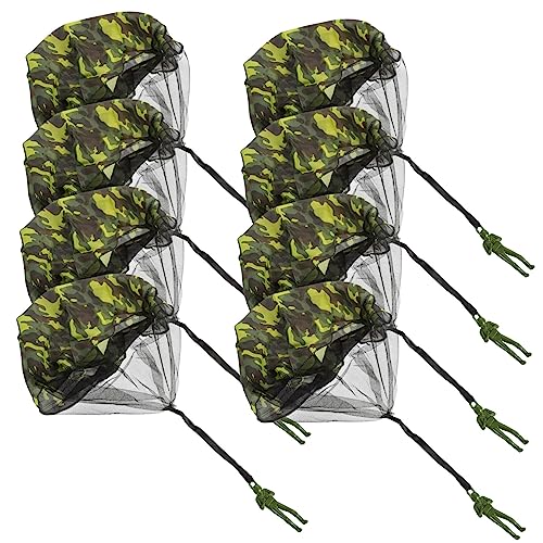 TOYANDONA 24 STK Handwurf-Fallschirm Spielzeug für Kinder Outdoor-Spielzeug outdoorspielzeug Outdoor Spielzeug Tarn-Fallschirmspielzeug Simulation militärischer Spielzeuge Stoff Camouflage von TOYANDONA