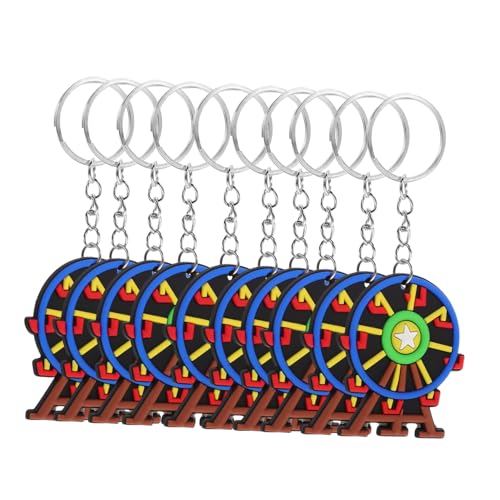 TOYANDONA 24 Stk Riesenrad-Schlüsselanhänger mitgebsel kindergeburtstage paket schlüsselketten Karneval Mottoparty Dekoration Auto Cartoon-Schlüsselanhänger Zirkus Schlüsselanhänger Metall von TOYANDONA