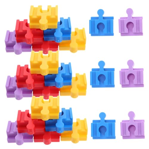 TOYANDONA 24 Stück Kinderbaublockpfeiler Bahngleisverbinder Aus Kunststoff Bausteine zugspurzubehör Zugpier Für Zug Schienenspielzeug Bauen Zugspielzeugzubehör Plastik TOYANDONA 24 Stück Kinderbaublockpfeiler Bahngleisverbinder Aus Kunststoff Bausteine zugspurzubehör Zugpier Für Zug Schienenspielzeug Bauen Zugspielzeugzubehör Plastik von TOYANDONA