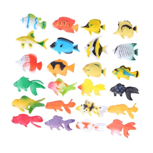 TOYANDONA 24 Stück Teiliges Meereslebewesen Spielzeugset mit Tropischen Fischen und Goldfischen Realistische Mini Figuren für Pädagogisch Nützlich für Lernspiele und Partydekoration TOYANDONA 24 Stück Teiliges Meereslebewesen Spielzeugset mit Tropischen Fischen und Goldfischen Realistische Mini Figuren für Pädagogisch Nützlich für Lernspiele und Partydekoration von TOYANDONA