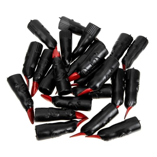 TOYANDONA 24St gefälschte gruseliges Zubehör FALSCH gefälschter Hexenfinger zehn Kostüm Halloween Finger Halloween Scherzartikel Schwarze Hexenfinger Fingernägel Plastik Black von TOYANDONA